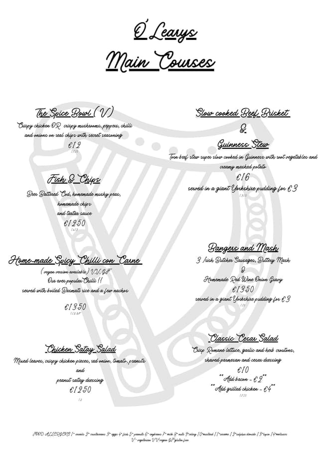 Main Courses