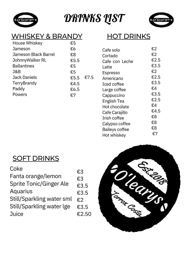 Drinks page 2